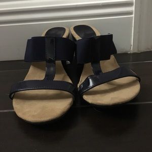 Dark blue sandals